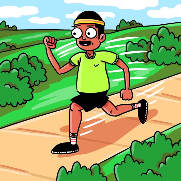 <p>go jogging</p>