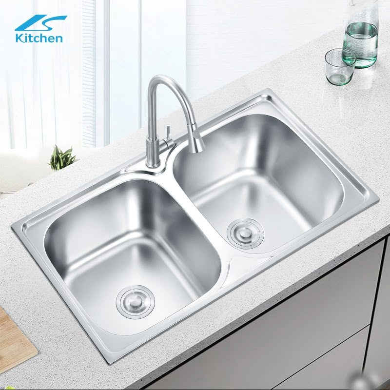 <p>A fixed basin connected to a water supply and drain, used for washing.</p><p>[sɪŋk]</p>