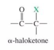 <p>Substitution of α-Carbon H for X</p>
