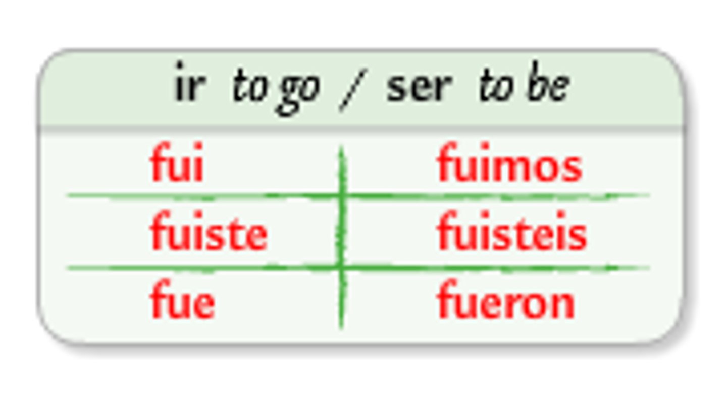 <p>fuiste</p>