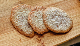 <p>Crispy, lacey pecan cookie with chewy, caramel finish. GF</p>