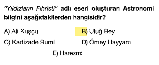 <p>Timur Devleti hükümdarıdır. Semerkant'ta rasathane kurmuş dev bir astronomdur.</p>