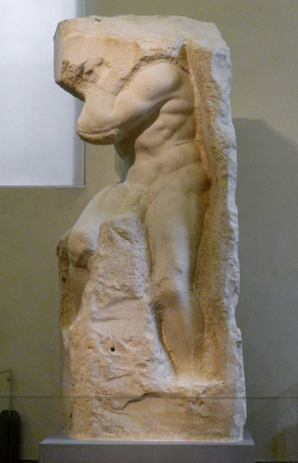 <p>Michelangelo “Atlas” (1525)</p>