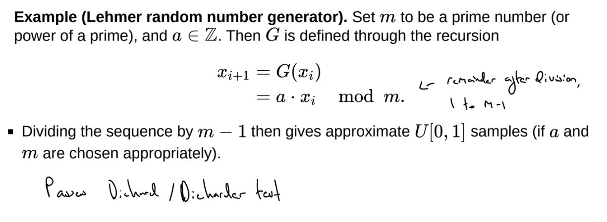 <p>Any sample will be rational (some multiple of 1/(m-1)) and hence discrete</p><p>All samples from uniform distributions should be irrational - but values are an idealised approximation of irrational values</p>