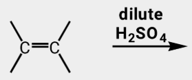 <p>Hydration with dilute H2SO4</p>