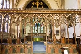<p>the balustrade of the rood screen</p>