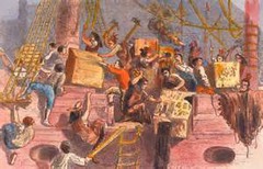 <p>A series of laws set up by Parliament to punish Massachusetts for its protests (Boston Tea Party) against the British.</p>