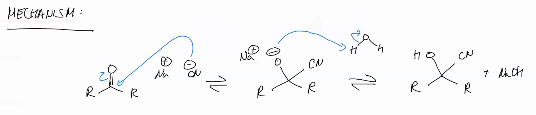 <p>NaCN</p><p>H2O</p>