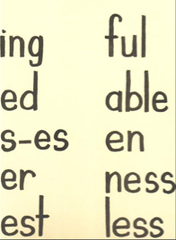 <p>these word parts attach to the end of the root word in order to modify their meaning.</p>