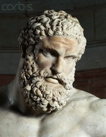 <p><span>shows the god having just completed one of his Twelve Labors—obtaining the golden apples of the Hesperides which are shown in his hand behind his back. need to take a break</span></p><p><span>-the weariness, or mental and physical fatigue that is expressed through those "Skopas Eyes." This statue is another example of the Late Classical trend to humanize even their gods and heroes in art—increase in appealing for emotional and empathetic response from the viewer</span></p>