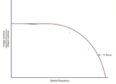 <p>What is the y-axis of a spatial modulation transfer function?</p>