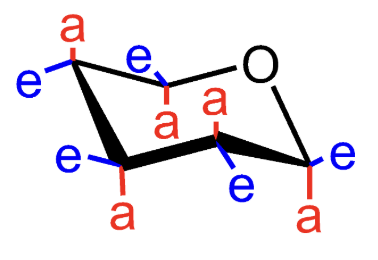 <p><strong>Axial</strong> substituent.</p>