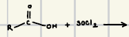 <p>What is the reaction product of the synthesis of acid chlorides?</p>