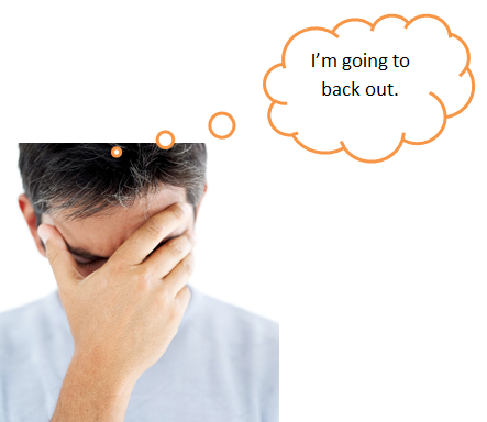 <p>Back out </p>