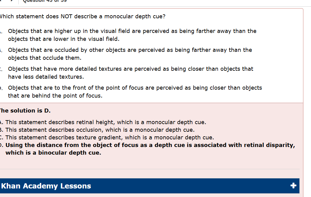 <p>Monocular vs Binocular ques</p>