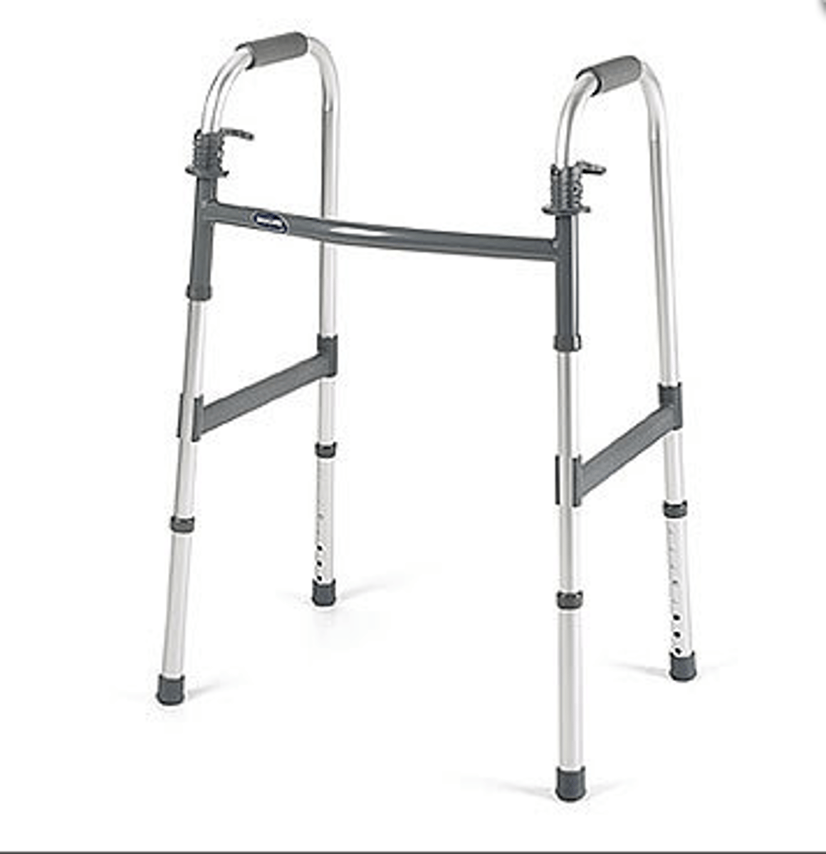 <p>-4 point of contact with the floor</p><p>-lots of stability</p><p>-sense of security</p><p>-lightweight/easy to use</p>
