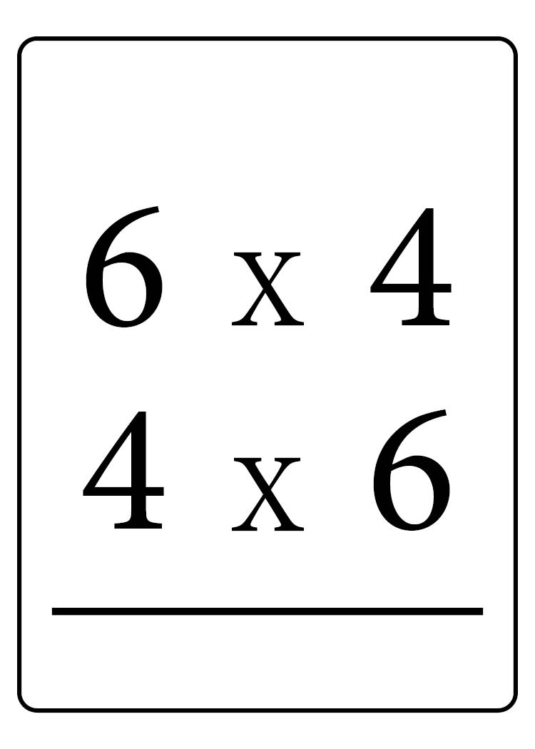 <p>6×4 or 4×6 = ?</p>