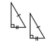 <p>Hypotenuse-Leg (Only for right triangles)</p><p>If the hypotenuse and leg of one triangle are congruent to the hypot. and leg of another triangle, the triangles are congruent</p>