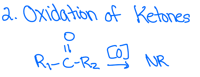 <p>No reaction (cant break C-C bonds)</p>