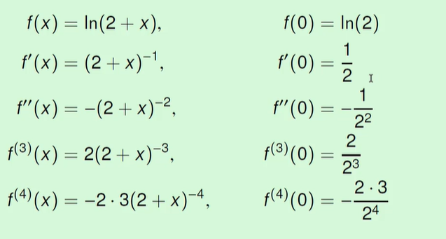 <p>What do you do when you are taking several derivatives and finding the equation but you don’t see the pattern for the 1st term</p>