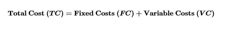 <p>The costs of producing a given quantity of output.</p>