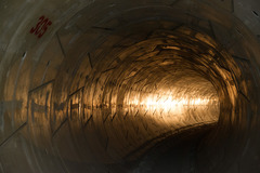 <p>a sewer that conducts sewage.</p>