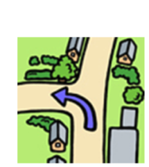 <p>to the left</p>