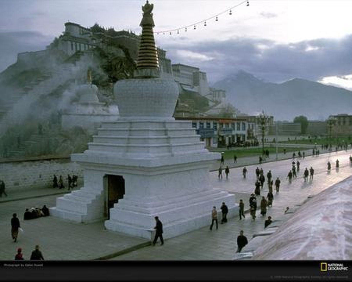 <p>A traditional Tibetan practice where the deceased is exposed to the elements and scavenging birds.</p>