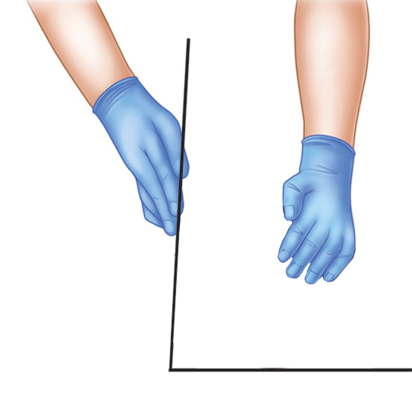 <p>Slightly-past neutral position</p>