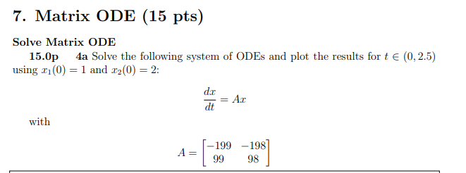 <p>Matrix ODE</p>