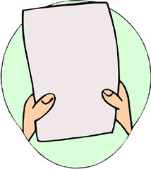 <p>sheet (of paper)</p>
