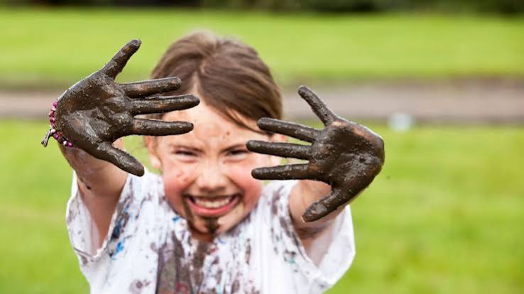 <p>the mud stains</p>
