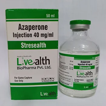 <p>What are the 2 effects of <strong>Azaperone</strong> in swine?</p>