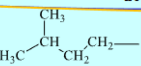 <p>Name the alkyl group</p>