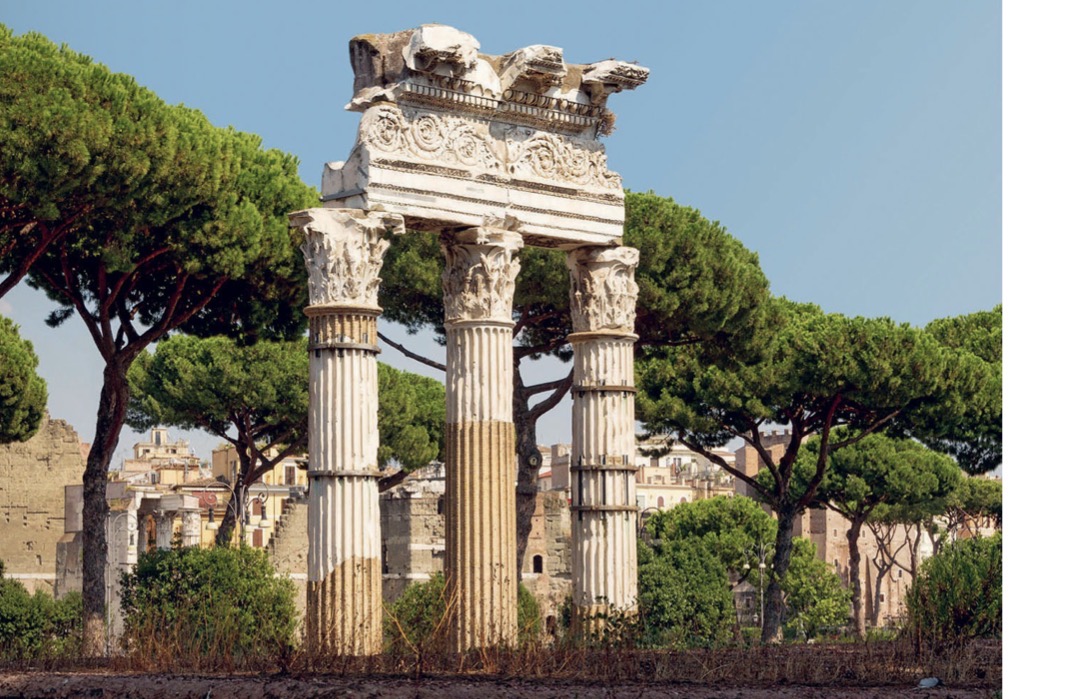 <p>Remains of temple of Venus genetrix</p>