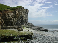 <p>vách đá (nhô ra biển)</p>