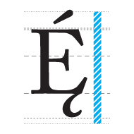 <p>The complete area covered by all of the characters in a font.</p>