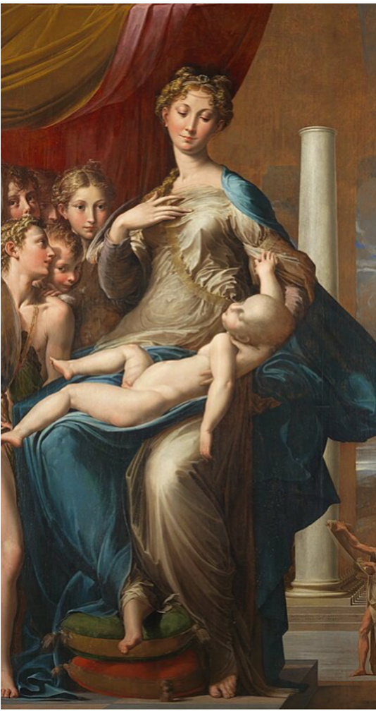 <p>←What was this piece called, which version is it out of the Madonna depictions, who painted this, and how did it reflect the styles of its period?</p>