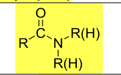 <p>R–C(=O)NR₂</p>