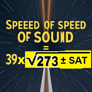 <p><strong>= 39 ×√273 +SAT °C</strong></p>