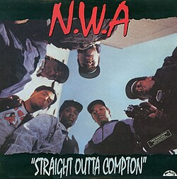 <p>title track and Fuck Tha Police. Ice Cube and Eazy-E west coast rap</p>