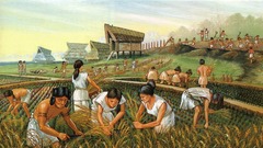 <p>Invention of farming (also known as the Agricultural Revolution).</p>