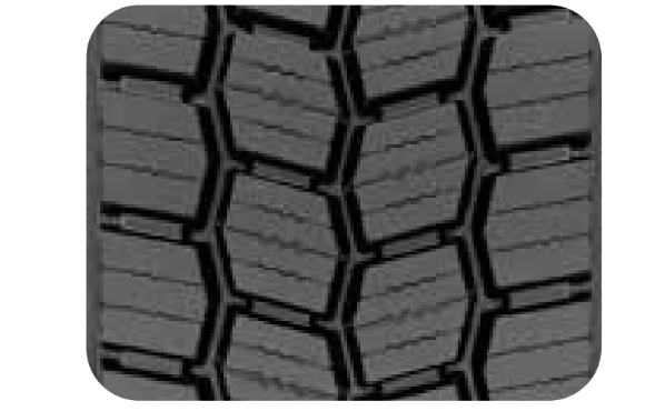 <ul><li><p>Position: Drive</p></li><li><p>Application: Regional/Winter</p></li><li><p>M+S and 3PMSF</p></li><li><p>Directional tread</p></li><li><p>Excellent snow traction</p></li><li><p>All-season compound</p></li></ul><p></p>