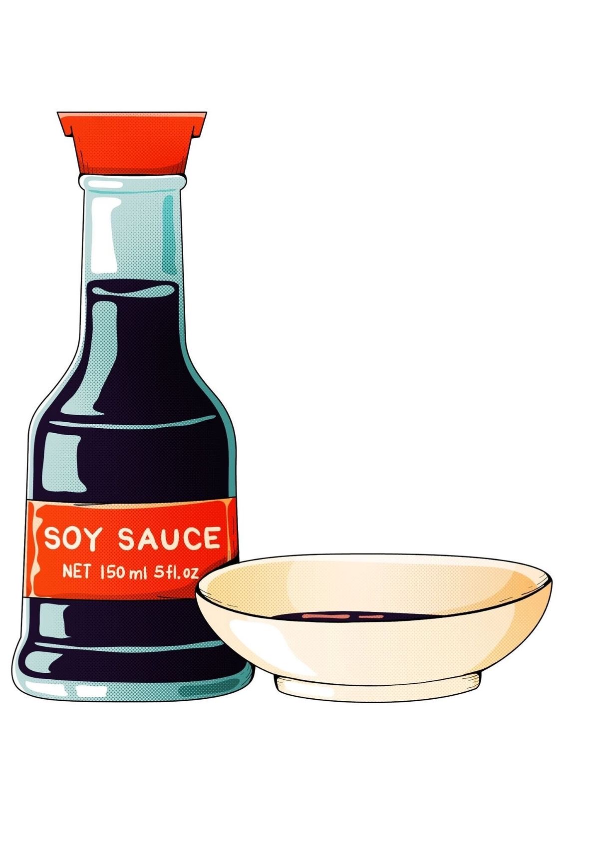 <p>soy sauce</p>