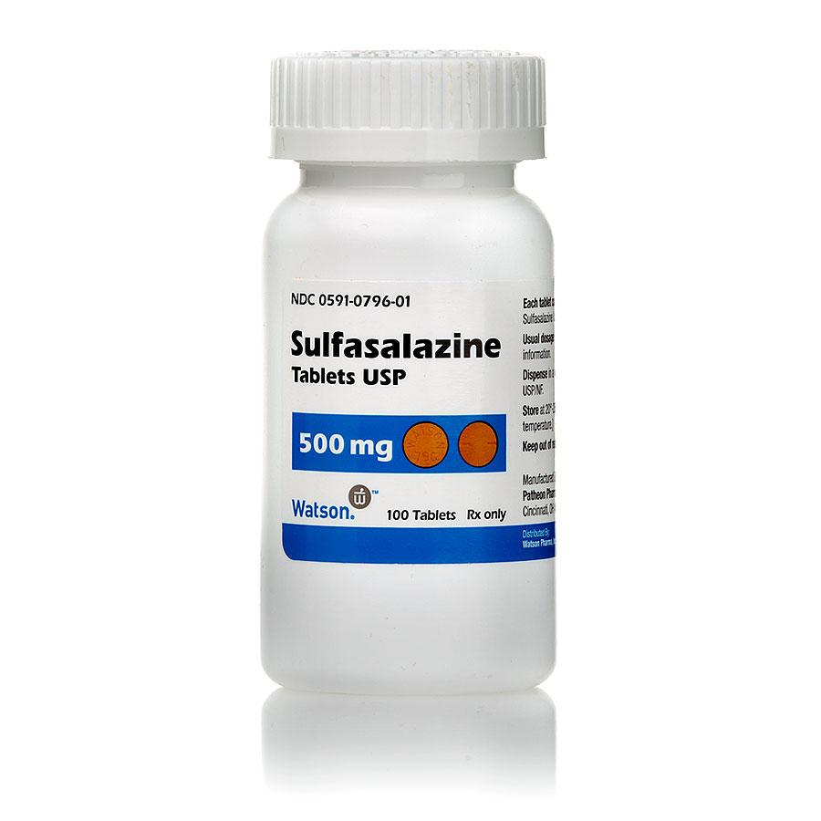 <ul><li><p><mark data-color="#a3b7f4" style="background-color: rgb(163, 183, 244); color: inherit;">Combined w/ Methotrexate to treat RA + </mark><strong><u><mark data-color="#a3b7f4" style="background-color: rgb(163, 183, 244); color: inherit;">ulcerative colitis</mark></u></strong></p></li><li><p><mark data-color="#a3b7f4" style="background-color: rgb(163, 183, 244); color: inherit;">MOA: </mark><strong><mark data-color="#a3b7f4" style="background-color: rgb(163, 183, 244); color: inherit;">Metabolized in the small intestine to Sulfapyridine (SP) and 5-aminosalicylic acid (5-ASA).</mark></strong></p><ul><li><p>5-ASA Effect: Inhibits PG synthesis </p></li><li><p>SP: Increases adenosine + Reduces pro-inflammatory cytokines. </p></li></ul></li><li><p>ADR: No fetal toxicity (like Methotrexate and Leflunomide) but immunosuppression (class effect of conventional DMARDs).</p></li></ul><p></p>