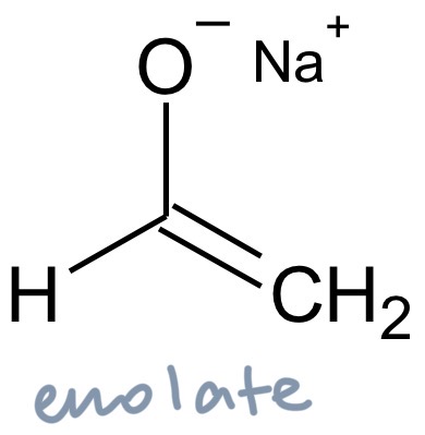 <p>enolate</p>