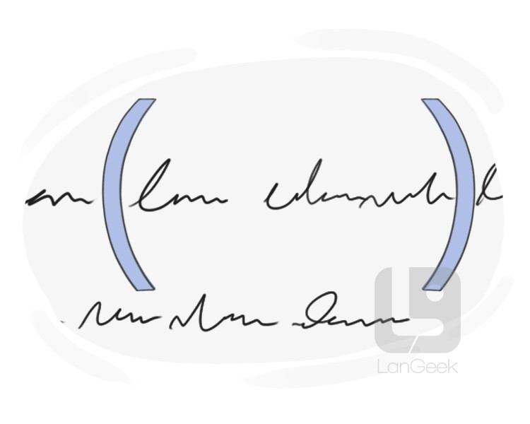<p>parentheses</p>