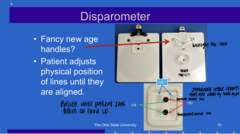 <p>How does the disparometer work?</p>