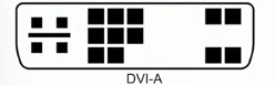 <p>DVI-A, Analog signals, backwards compatible with VGA</p>