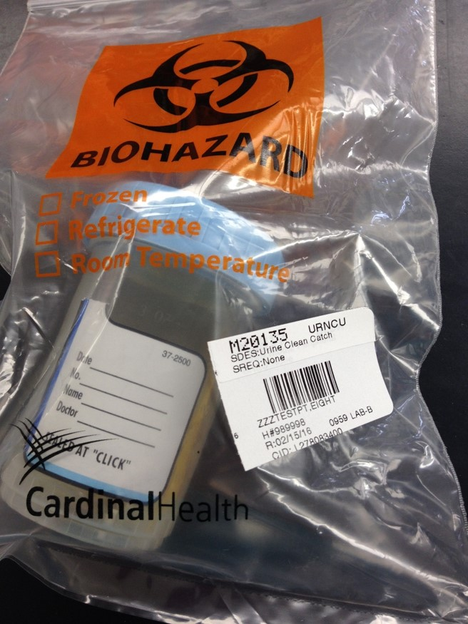 <p>T/F: This specimen is acceptable for urinalysis testing</p>